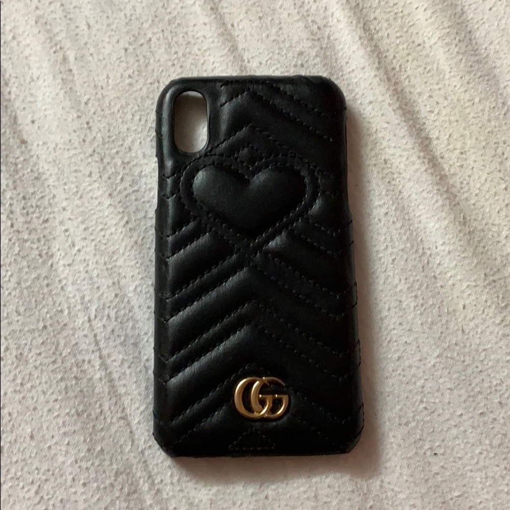 Gucci Leather iPhone X Phone Case